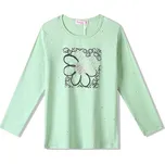 DÍVČÍ TŘPYTIVÉ TRIČKO ST3525 VELIKOSTI 116-146 Velikost: 116, Barva: Zelená