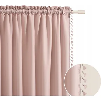 Obraz Hotový závěs do obývacího pokoje na pásce Lara 140x260 pudrová růžová