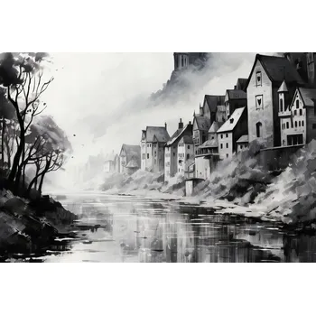 Plakát Plakát Mlhavý odraz bez rámu 91,5 x 61 cm