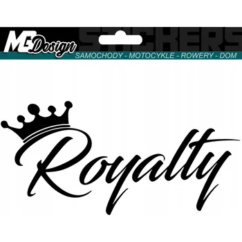 Samolepicí dekorace na vozidlo SAMOLEPKA na auto NÁPIS ROYALTY ROYAL 10x21 cm