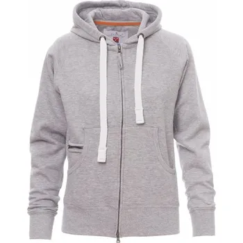 Dámská mikina Payperwear Dámská propínací mikina Dallas v melírové variantě s kapucí Barva: šedá melange, Velikost: L