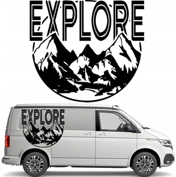 Samolepicí dekorace na vozidlo SAMOLEPKA na auto Karavan HORY EXPLORE 44x49