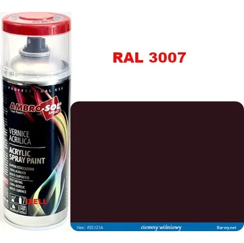 Barva ve spreji RAL 3007 AKRYLOVÝ LAK ve spreji višňová lesklá 1233