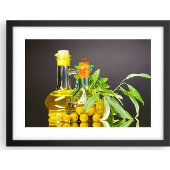 Obraz Obraz plakát v černém rámu do obýváku 40x30 gastronomie foto na zeď