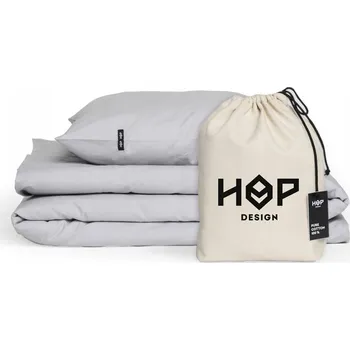 Povlečení Ekologické povlečení 160x200 + 70x80 (2 ks) Bavlna, odolné, světle šedé