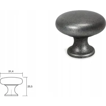 Nábytková úchytka knopka VIEFE 0393 DUKE olověná