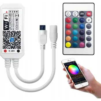 LED páska Ovladač LED rigid Meissa Wi-Fi pro LED pásky RGB, bílý