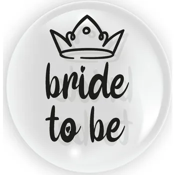 Balónek Kulatý balónek Tuban Bride to be 45 cm černý