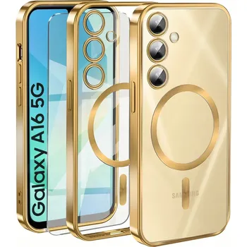 Pouzdro na mobilní telefon Zadní Kryt Erbord pro Samsung Galaxy A16 zlatý