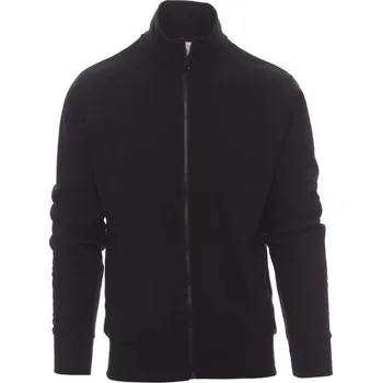 Pánská mikina Payperwear Pánská propínací mikina Houston s barevně sladěným skrytým zipem Barva: Černá, Velikost: M