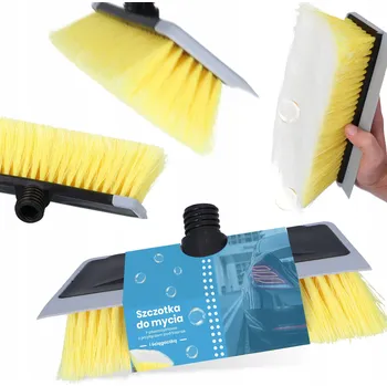 Mycí kartáč na vozidlo KARTÁČ NA MYTÍ AUTA Čištění AUT Mycí kartáč na okna a skla AUTOBUSU se stěrkou