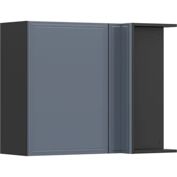 Black red white Horní rohová kuchyňská skříňka Verdi GNW-90/72/40 Zvolte stranu: pravé provedení, Barva korpusu skříněk: Šedá grenola, Zvolte barvu dvířek: Mističná mat