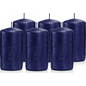 Svíčka Dekorativní parafinová svíčka bez vůně Drobo 6 ks