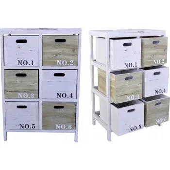 Komoda Komoda Bettina 48 x 32 x 72,5 cm bílá