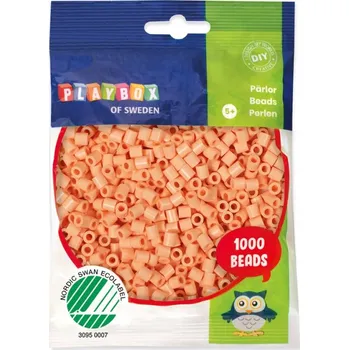 Dětské navlékací korálky Lisovací korálky 5 mm Meruňka Oranžové 1000 ks