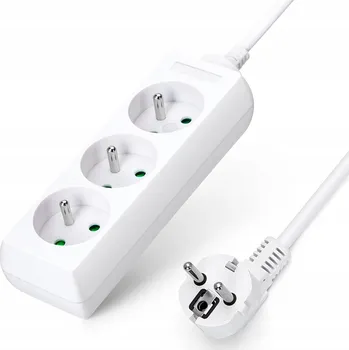 Napájecí kabel Prodlužovací Kabel Aigostar 3 m, 3 ks bílá