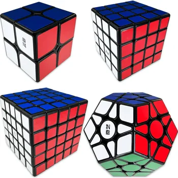 Obraz SADA KOSTEK 2X2 + 4X4 + 5X5 + Megaminx QiYi ORIGINÁLNÍ PROFESIONÁLNÍ