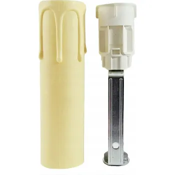 Svíčka Svíčka, kryt s objímkou E14, 105 mm krémová