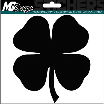 Samolepicí dekorace na vozidlo ČTYŘLÍSTEK na auto JETEL LUCK 9x10