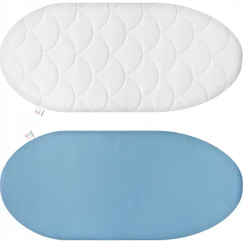 MATRACE DO KORBIČKY KOČÁRKU GONDOLY 78x34 Oboustranná do kolébky Modrá