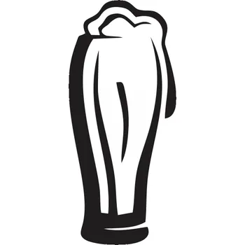 Samolepící dekorace Samolepka na zeď Drukant Pivní Sklenice piva W-K063_50 25 x 50 cm černá