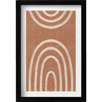 Obraz Stylový obraz v černém rámu Minimalistické umění v boho stylu 20x30 cm