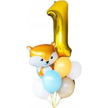 Balónek Balónková kytice Ráček Liška 8ks balónků