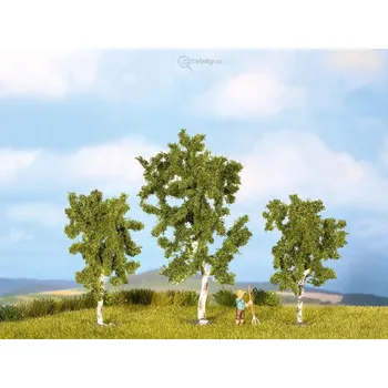 Modelová železnice H0/TT - Bříza, 3ks, 10cm / NOCH 25120