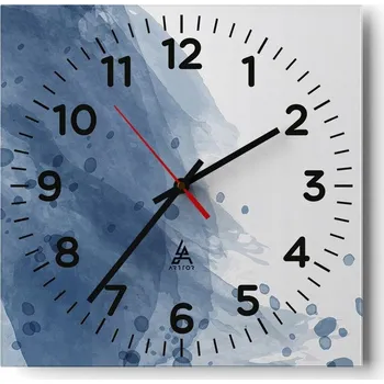 Hodiny Nástěnné hodiny do obýváku 40x40 Abstrakce Tiché hodiny Skleněné hodiny Bez hlučnosti