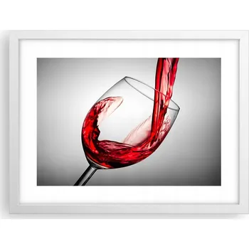 Obraz Obraz plakát v bílém rámu do obýváku 40x30 sklenice foto na zeď
