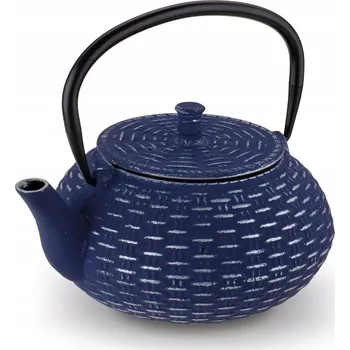 Konvice na čaj Čajová konvice s infuzérem litinová Konighoffer Hanako Silver 0,8 l modrá