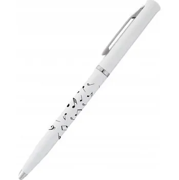 Hudební propiska s notami - bílá