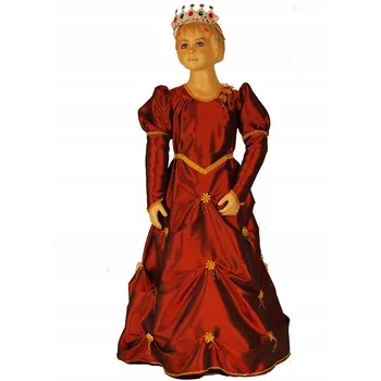 Karnevalový kostým Kostým Princezna BARBARA 104 BORDO ozdoby diadém