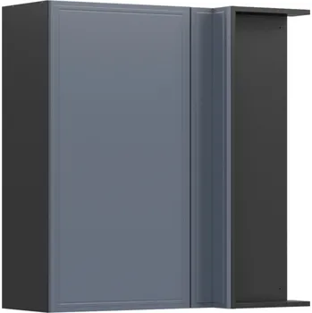 Black red white Horní rohová kuchyňská skříňka Verdi GNW-90/95/40 Zvolte stranu: levé provedení, Barva korpusu skříněk: Šedá grenola, Zvolte barvu dvířek: Jasná šedá mat