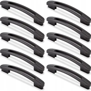 Nábytkové kování Nábytková úchytka klasická černá matná 14 x 2 x 2,6 cm