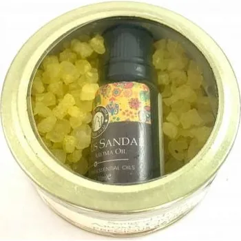Vonné Křišťály santalového dřeva 70g Vonný olej 10 ml Song of India
