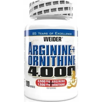 Aminokyselina Kapsle arginin Arginin Ornithin 4000 Weider 160 g bez příchuti