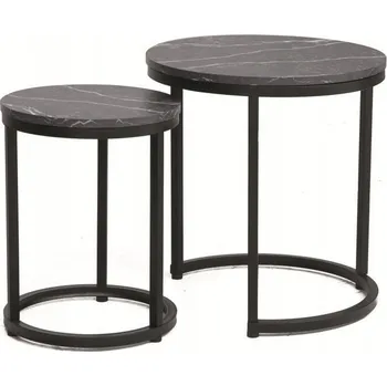 Konferenční stolek Konferenční stolek Signal kulatý 45 x 45 x 48 cm černý