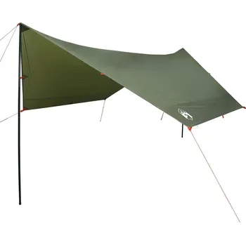 Stan OMAXI Kempingová plachta olivově zelená 438x376x212 cm nepromokavá 658440