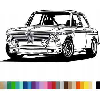 Samolepicí dekorace na vozidlo Samolepka na stěnu AUTO BMW CLASSIC 94x178 cm