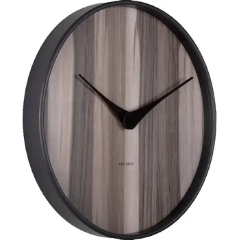 Hodiny Nástěnné hodiny MELANGE tmavě hnědé