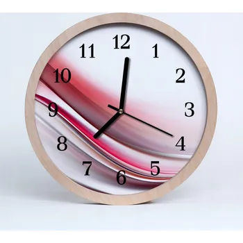 Hodiny Dřevěné nástěnné hodiny Stylová abstrakce Umění