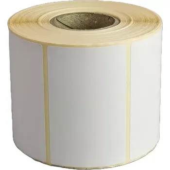 Speciální papír Etikety 80x50mm, vellum, bílá, D40, 1000 ks na roli