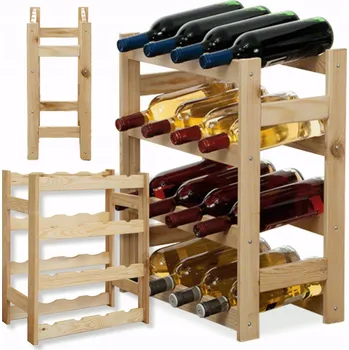 Stojan na víno Stojan na víno RW-1-16 na 16 lahví, dřevěný regál