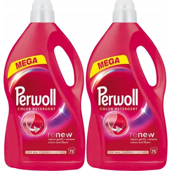 Prací gel Perwoll Renew Color Prací Gel na Barevné Prádlo 2x3,75l 150 praní
