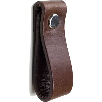 Nábytkové kování Nábytková úchytka knopka, hnědá matná, 6,5 x 2 x 2 cm