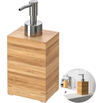 Dávkovač mýdla Ruční dávkovač mýdla stojací IKEA 350 ml béžová, hnědá, žlutá