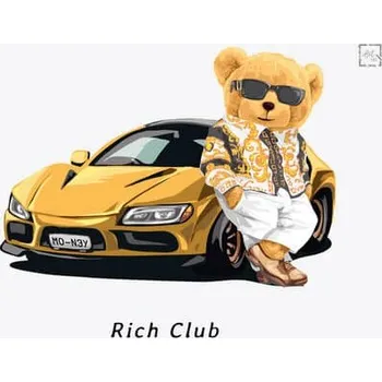 Obraz Cedule Bear Rich Club 2