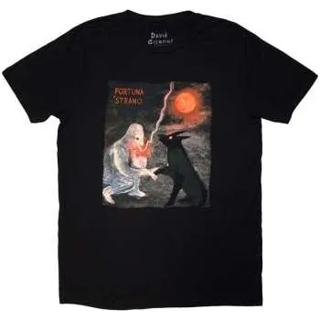 Pánské tričko Merch David Gilmour: David Gilmour Unisex T-shirt: Luck & Strange Fortuna E Strano (black) (back Print & Ex-tour) (large) L