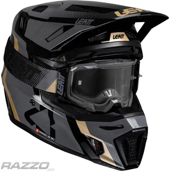 Helma na motorku MX helma Leatt Helmet Kit Moto 8.5 V25 Black 2025 L